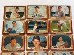 (15) 1955 Bowman Baseball Cards (Eddie Mathews)