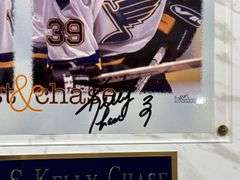 St. Louis Blues “Bruise Brothers” Tony Twist & Kelly Chase Autographed Photo on Wood Plaque