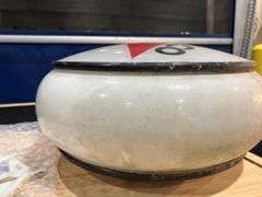 White Outlined Texaco Glass Gas Globe