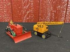 (2) Blaw Know Crawler + Coles Crane Dinky