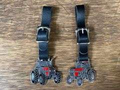 (4) Case-IH, Farmall, John Deere Pins + Watch Fobs