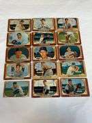 (15) 1955 Bowman Baseball Cards (Eddie Mathews)