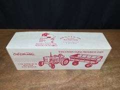 1/16 Farmall Super M-TA + Wagon 1996 Wisconsin NIB Ertl
