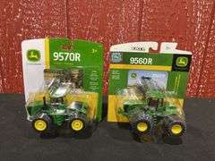 (2) 1/64 John Deere 9570R + 9560R NIB Ertl