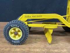 (2) Tonka Road Grader + Crawler Loader Backhoe