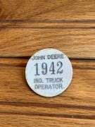 John Deere Ind. Truck Operator Badge