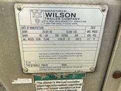 10-2009 Wilson PSADL 400P 53' Livestock Semi Trailer, Vin - 1W1ULN2J2AD538873