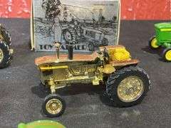 (8) 1/43 John Deere Tractors + Implements Ertl
