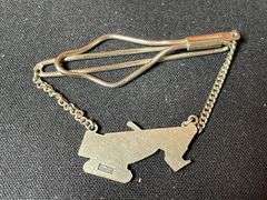 (5) Industrial Tie Chains, Tie Clip, Key Chain, Cuff Link