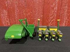 (2) 1/16 John Deere 12A Combine + Corn Planter Ertl