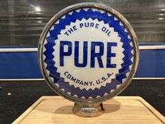 Double Faced Pure Oil Metal Gas Pump Globe