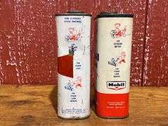 (6) Mobiloil Cans