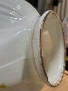 Clamshell - Shape. Shell Oil Glass Fuel Pump Globe