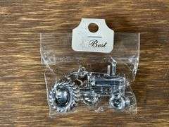 (4) Case-IH, Farmall, John Deere Pins + Watch Fobs