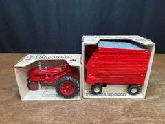 (2) 1/16 Farmall H + IH Forage Wagon NIB Ertl