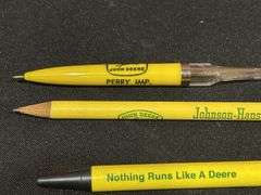 (10) John Deere Pens + Pencils