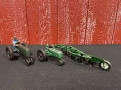 (3) Oliver Tractors + Plow