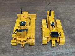 (2) 1/16 John Deere 1010 + 430 Crawlers Ertl