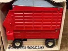(2) 1/16 Farmall H + IH Forage Wagon NIB Ertl