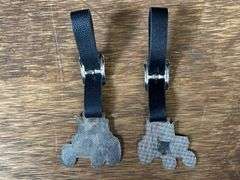 (4) Case-IH, Farmall, John Deere Pins + Watch Fobs