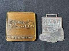 (2) Caterpillar Belt Buckle + Watch Fob