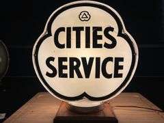 Cities Service Clover Glass Pump  Globe
