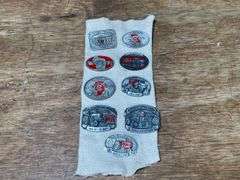 (9) IH Red Power Round Up Pins