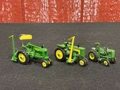 (3) 1/64 John Deere Tractor w/Mowers Customized
