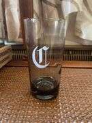 Old English Font Etched "C" Glasses
