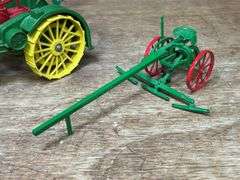 (2) 1/16 John Deere Waterloo Boy + Gilpin Plow