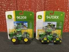 (2) 1/64 John Deere 9620R + 9470RX NIB Ertl