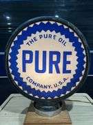 Double Faced Pure Oil Metal Gas Pump Globe