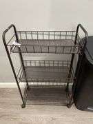 Trash Bin, Stool, and Rolling Cart
