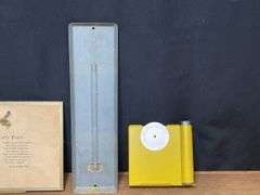 (5) Thermometers, Rain Gauge, Notebook