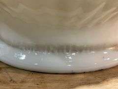 Clamshell - Shape. Shell Oil Glass Fuel Pump Globe