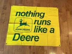 John Deere Nothing Runs Like A Deere Banner