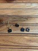 (3) John Deere Necklace, Earrings, Tie Pin