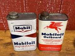 (6) Mobiloil Cans