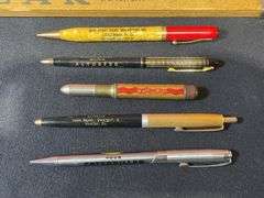 (7) Caterpillar Pens, Pencils, Yardstick, Envelope