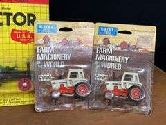 (9) 1/64 Case Tractors + Thresher