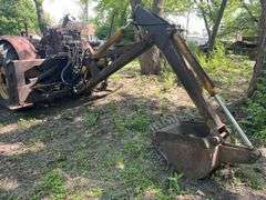 Massey Harris Tractor With Loader And Backhoe