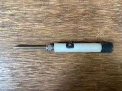 (3) John Deere Rain Gauge, Ruler, Badge