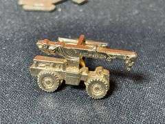 (5) Industrial Tie Chains, Tie Clip, Key Chain, Cuff Link