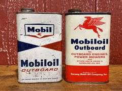 (6) Mobiloil Cans