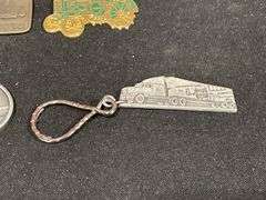 (6) John Deere Watch Fobs, Key Chains, Pin
