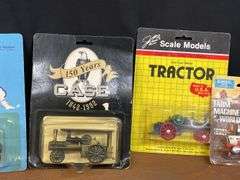 (9) 1/64 Case Tractors + Thresher