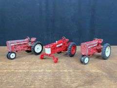 (3) 1/16 IH 544 + Farmall 350 Tractors Ertl