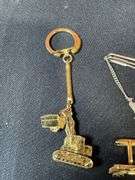 (5) Industrial Tie Chains, Tie Clip, Key Chain, Cuff Link