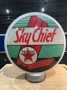 Narrow Body Texaco "Sky Cheif" Glass Pump Globe