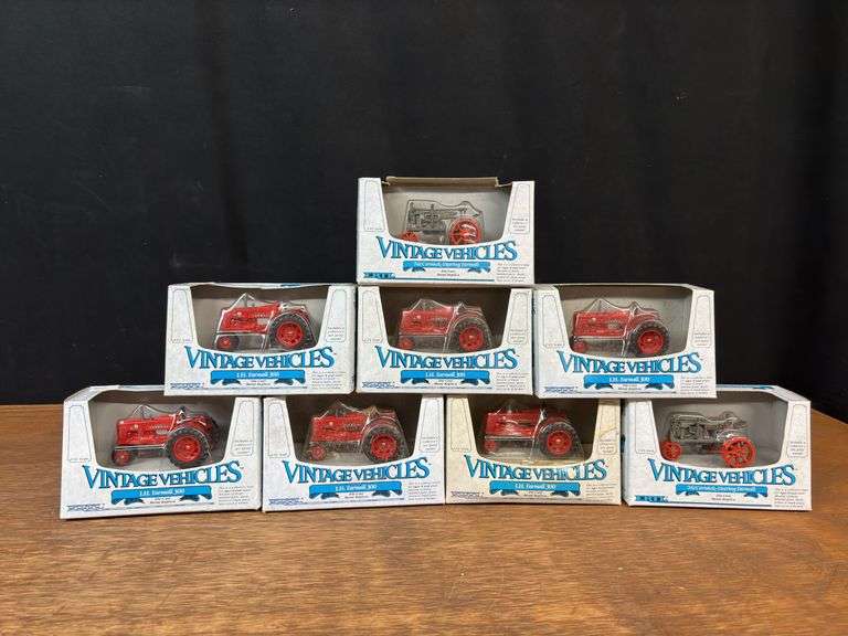 (8) 1/43 IH Tractors NIB Ertl